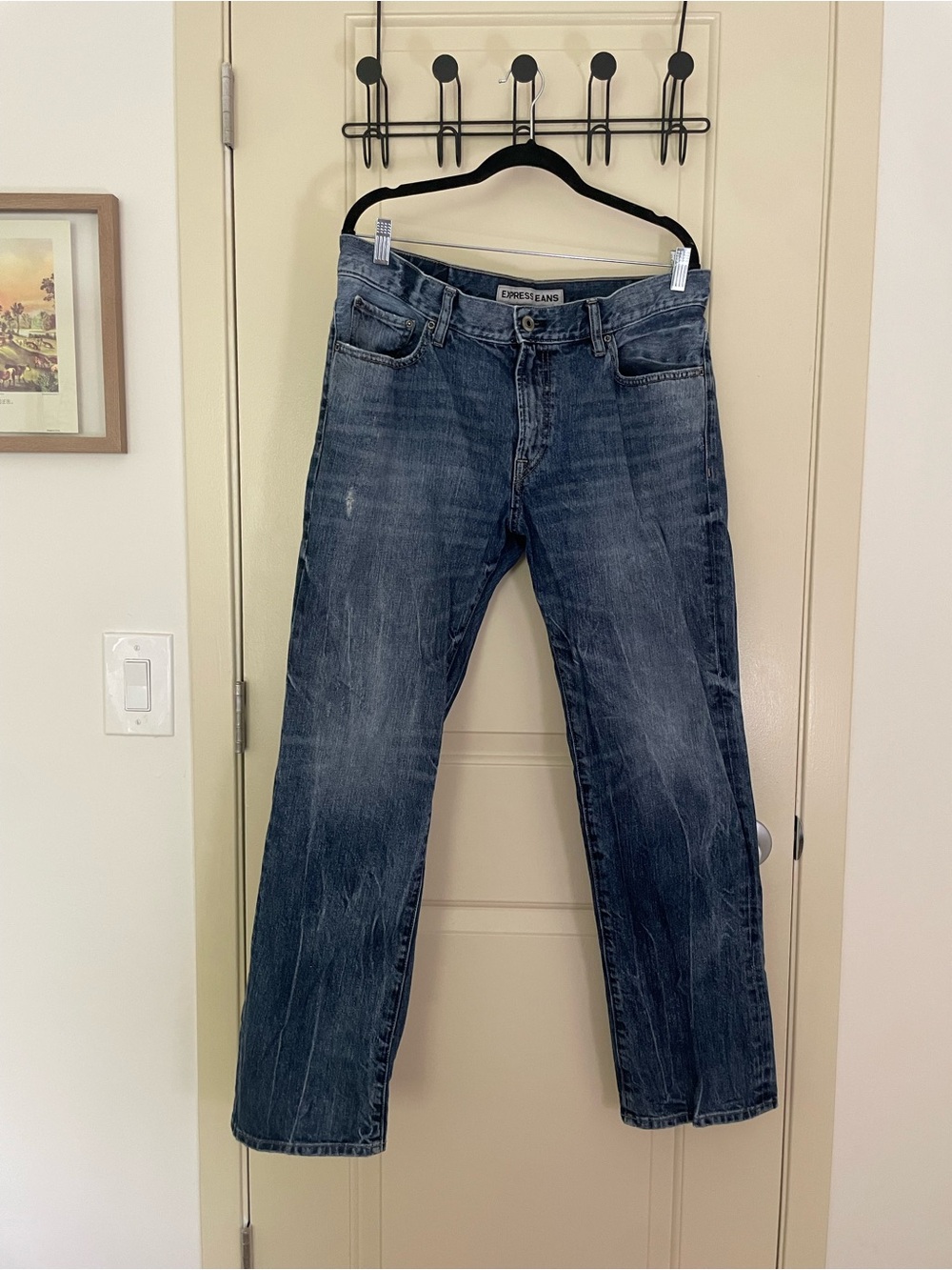 Express Kingston classic fit straight leg jeans